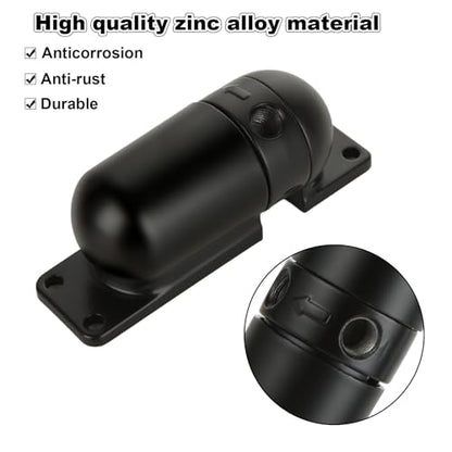 2PCS Automatic Door Closer, Safety Spring Door Closer, Adjustable Soft Door Closer, Easy to Install to Convert Hinged Doors, Black Auto Door Closers for Home
