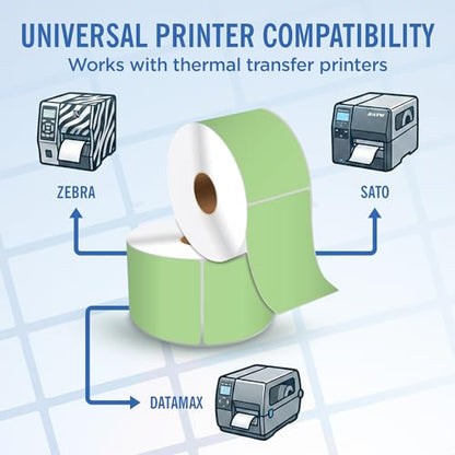 4" X 6" Direct Thermal Shipping Labels | Green | 1" Cores w/Perfs Easy Tear | Made in USA | Printing Label | 250 Labels | 250 Labels per Roll | 1 Rolls | Blank Labels - color: Green
