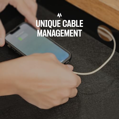 Under Desk Drawer Slide-Out – Lockable Metal Storage Drawers with Cable Management for Office & Home (Double, Bracketed) - size: Double (Bracketed)