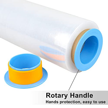 BOMEI PACK Clear Stretch Wrap Industrial Strength 12" x 1000 Ft 3 Pack - 80 Gauge Thick - Clear Plastic Cling, Stretch Film Rolls for Packaging Moving Packing Pallets - color: Clear
