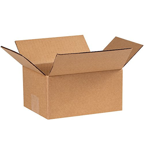 Aviditi Shipping Boxes Small 8"L x 6"W x 4"H, 25-Pack | Corrugated Cardboard Box for Packing, Moving and Storage - size: 8x6x4" (25-Pack)