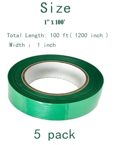 Dark Green Flagging Tape,Weatherproof Surveyor Marking Ribbon,Non-Adhesive - color: Dark Green