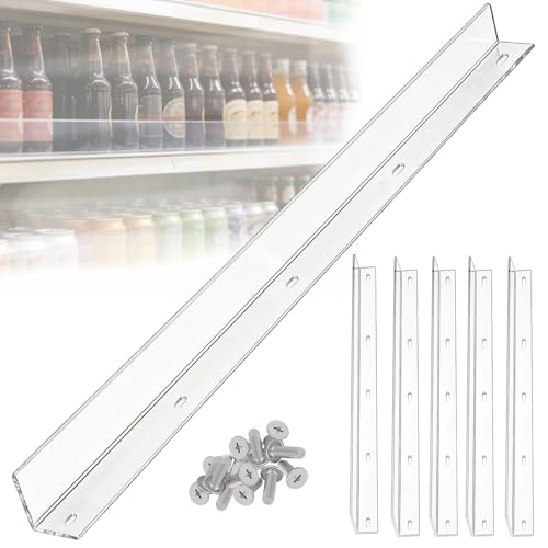 Gondola Shelf Fence - Retail Shelf Guard Rail,Clear Acrylic,for Retail Shelving and Display Shelves,10 Pack (3''H x 36''L) - size: 3''H x 36''L