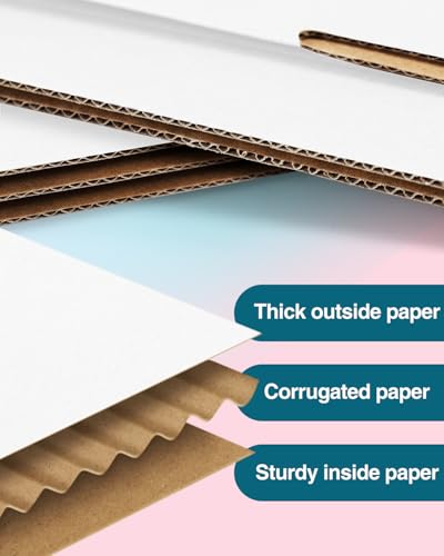 Shipping Boxes 6x4x3 inches Small Mailing Boxes 50 Pack White Cardboard Corrugated Box Mailers - size: 6x4x3 inch