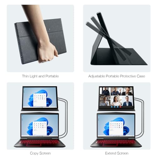 Hosyond 10.1" LCD Touchscreen IPS Monitor 1280x800 Portable Screen HDMI Display Built-in Speakers with Shell for Raspberry Pi 5/Pi 4/3B+ Xbox PS4 Windows 7/8/10 - size: 10.1" Display-S