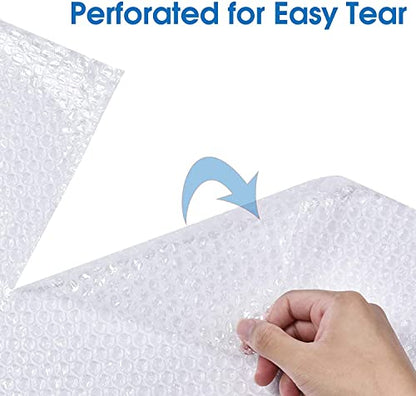Bubble Cushioning Wrap Roll, Sumono 15 Inch x 72 Feet Total [2 Rolls of 36 Feet] Bubble Roll Perforated 12 Inch Included 20 Fragile Sticker Label - size: 2 Roll: 15inx36ft, Total 72ft
