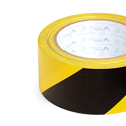 Blue Summit Supplies 3 Pk Floor Marking Tape, 2" x 108 ft, Black and Yellow