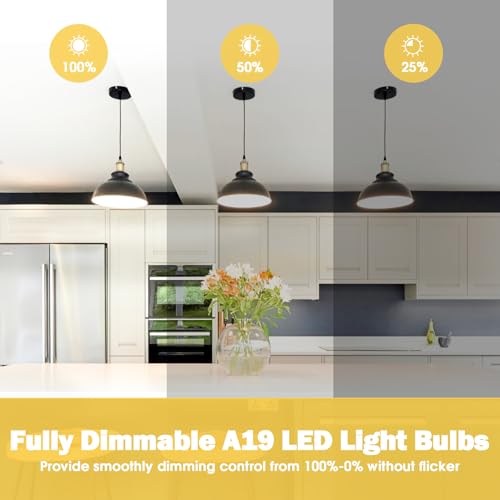 Maylaywood A19 LED Light Bulb 60W Equivalent, Dimmable 3000K Soft White - color: Soft White
