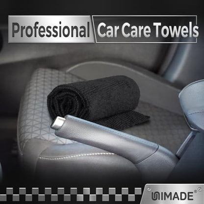 UNIMADE Microfiber Cleaning Cloth, 100 Pack Microfiber Towels for Cars - color: Grey, size: 100pk