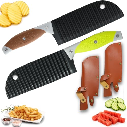 Crinkle Cutter for Pickles, Vegetables & Fruits, Pack of 4-Pieces