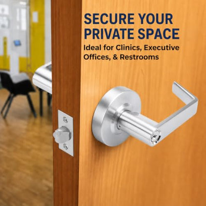 LO-Lock Entrance Keylock w/Clutch Commercial Lever Door Lock, ADA-Compliant - style: Entrance Keylock w/ Clutch