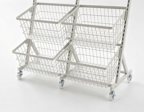 Store Snack Rack Display Stand, Multifunctional Retail Display Racks, White - color: White