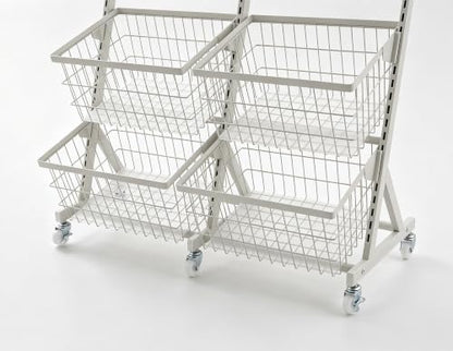 Store Snack Rack Display Stand, Multifunctional Retail Display Racks, White - color: White