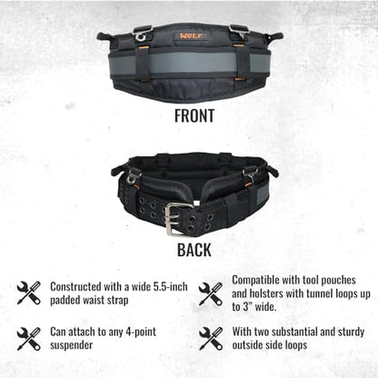 WOLF WTH2110 Padded Ballistic Tool Work Belt - size: Small