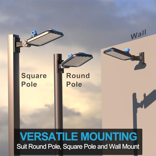 Lightdot 240W(240x1W LED) Parking Lot LED Lights 60000Lm LED Pole Lights Outdoor with Smart Photocell 5000K ETL IP65 Parking Lot Light Commercial for Height 30~40Ft Yard,Driveway,Stadium,Roadway-4Pack