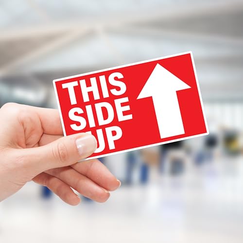 This Side Up 500 Labels per Roll 3"x5" by Sutter Signs - style: This Side Up 500 per Roll (Pack of 1)
