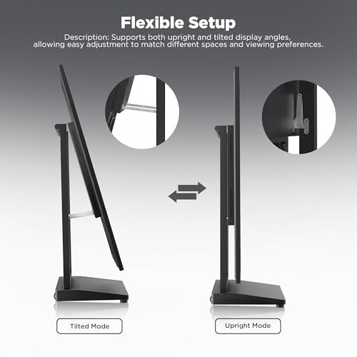 43 Inch Digital Signage Display, Screen LCD Advertising Kiosk, Portable Floor Standing Auto Ad Player Android OS App-Based Control with USB/HDMI/WiFi - size: 43"