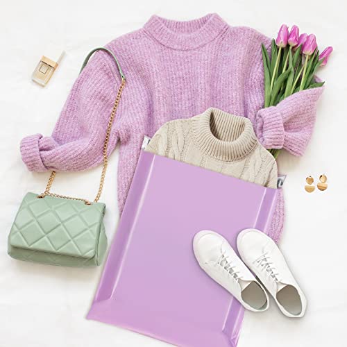 Fuxury Poly Mailers 14.5x19 Inch 100 Pack,Large Shipping Bags,Purple - color: Light Purple, size: 14.5x19" 100pcs
