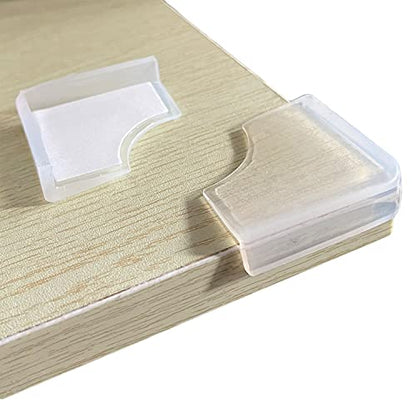 Silicone Clear Corner Protector Baby Proofing Single-Side Adhesive, 4 Count - size: 3/16x3/4 in (Width)