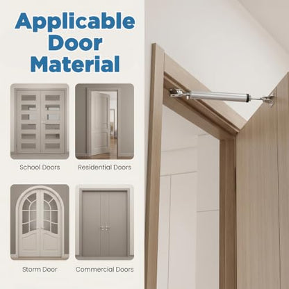 3 Pack Screen Door Closer Kit,Heavy Duty Pneumatic Screen Storm Door Closer