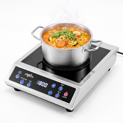 Commercial Induction Cooktop 1800W Professional Single Countertop Burner