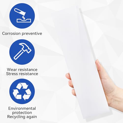 HDPE Plastic Block 1/2in White Plastic Block 12x3In Perfect for Diverse DIY Crafts Industrial Machining and Home Improvement Projects - color: White, size: 12x3x0.5In