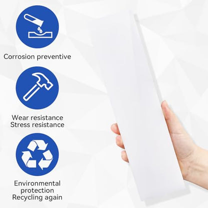 HDPE Plastic Block 1/2in White Plastic Block 12x3In Perfect for Diverse DIY Crafts Industrial Machining and Home Improvement Projects - color: White, size: 12x3x0.5In