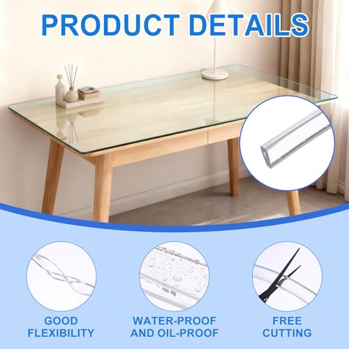 uxcell Clear Edge Trim 9.8Ft U Channel Edges Guards Fits 1/32"-3/32" - size: 9.8Ft x 3/16" x 9/32", Fits 1/32"-3/32"