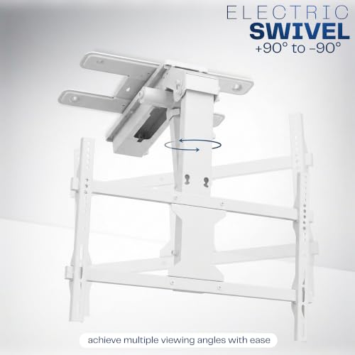VIVO Swivel Electric Ceiling TV Mount, 37-70 in Screens, MOUNT-E-FD75CW-S - color: White, size: 37-70" TVs
