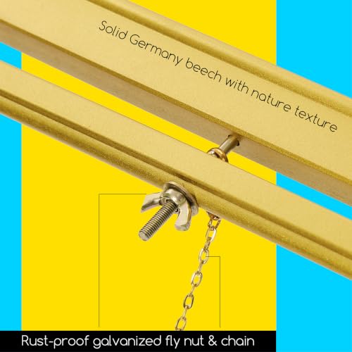 MEEDEN Wooden Easel Stand for Display: Gold Wood Tripod for Poster Board - color: Gold