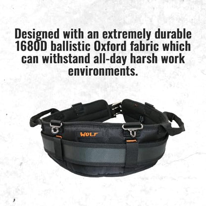 WOLF WTH2110 Padded Ballistic Tool Work Belt - size: Large