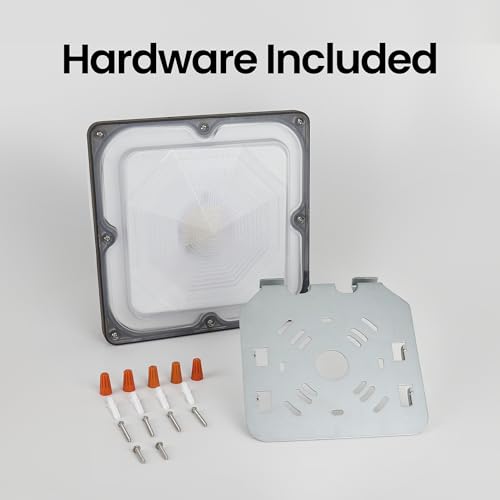 Feit Electric 10in LED Canopy Light, 5CCT Selectable, 4000 Lumens, 44W, Wet Rated Die-Cast Aluminum Housing, 50,000-Hour Lifetime, Bronze Outdoor Commercial Security Ceiling Fixture, S10CNPY/5CCT/BZ - color: 3000K-6500K White