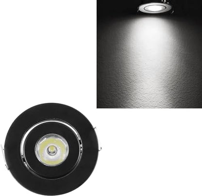 10pcs 2 inch Gimbal LED Recessed Light Small Recessed Lights AC120V - color: Cool White/Black