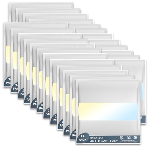 24PACK 2x2 LED Troffer Light, Led Drop Ceiling Light Fixture, Center Basket Drop Ceiling Lights, Wattage CCT Selectable 22W-40W (Up to 10800LM),3000K-6500K,0-10V Dimmable, for Office & Commercial - size: 2X2-24Pack