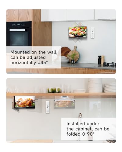 SYLVOX Kitchen TV, Small Smart TV for Kitchen, 15.6 inch Under Cabinet TVs