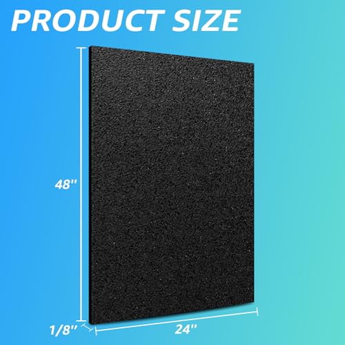 Art3d ABS Plastic Sheets, 1/8" Thick, Rigid Textured, 2-Pack of 24 x 48" - size: 24" x 48", 3mm Thick