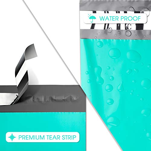 Metronic Poly Mailers 12x15.5 200 Pack, Large Shipping Bags for Clothes - color: Teal, size: 12X15.5 200PC