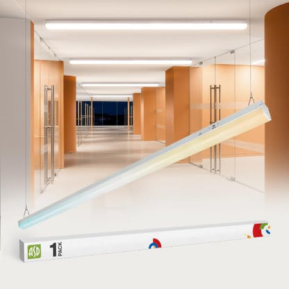 ASD 8ft LED Linear Strip Light Fixture, 3500K 4000K 5000K UL DLC - color: White, size: 8FT