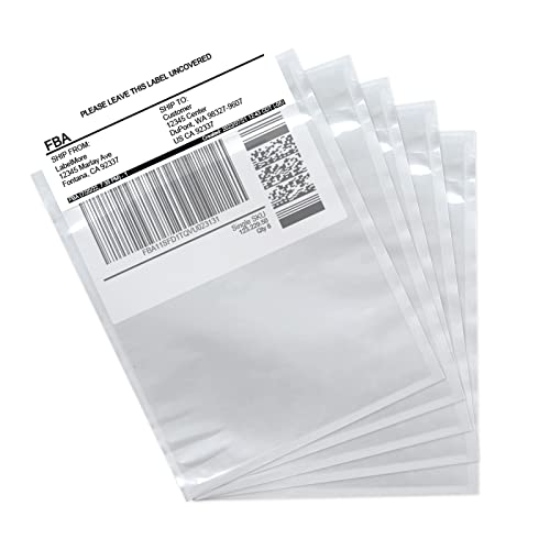 SJPACK Packing List Envelope 4.5x5.5 inches -100 Pieces in Transparent Adhesive File Bag For Shipping Labels And Invoices - color: Transparent-4.5'' x 5.5'', size: 100 Bags