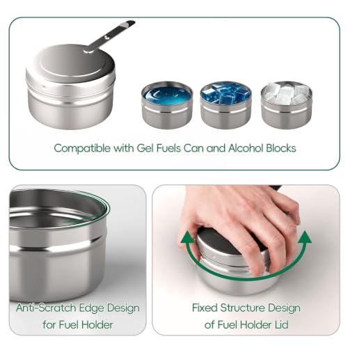 Sifer 11Qt Chafing Dishes for Buffet, No Any Screws, 4 Pack, Silver - color: Silver