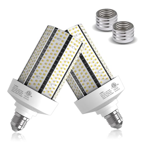 Led Corn Light Bulb - 60W 7500LM Equivalent 600Watt E26 for Warehouse 5000K 2 Pack - size: 2 Pack（5000K）