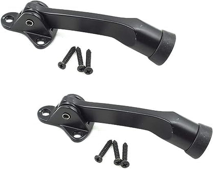 4 Inch KickDown Door Stopper, Black, 4pcs - color: Black, size: 4 Pieces