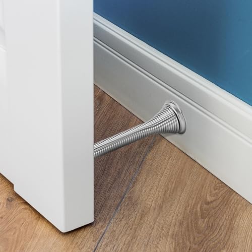 Ravinte Door Stoppers, 48 Pack Satin Nickel Spring Door Stops - color: Satin Nickel