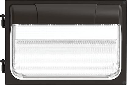 Lithonia Lighting 13" LED Wall Pack Outdoor Light Fixture, Building Wall Light, Adjustable Lumens, 5000K Daylight, MVOLT 120-277V, IP65, Glass Lens, Bronze (TWX2 LED ALO 50K MVOLT DDBTXD) - color: Adjustable Lumens | 5000K Daylight, size: 9" H x 14" W x 4