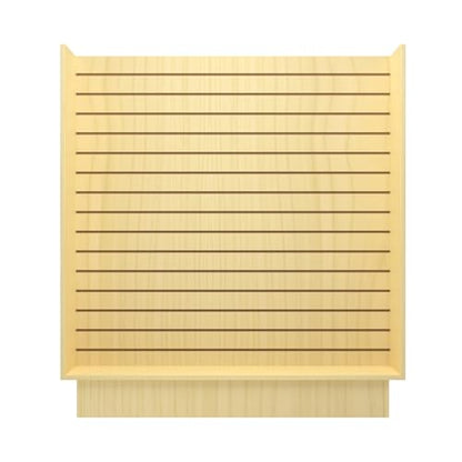 WISDOMFUR H-Unit Slatwall Gondola Display 4 ft (Maple) - color: Maple