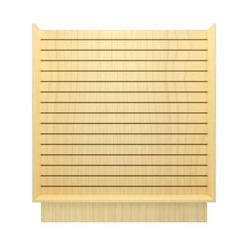 WISDOMFUR H-Unit Slatwall Gondola Display 4 ft (Maple) - color: Maple