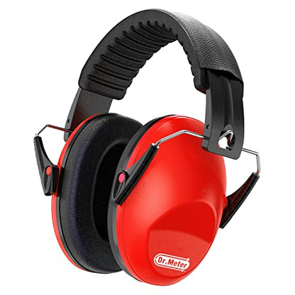 Dr.meter Noise Cancelling Headphones for Kids Toddlers Adults, Red Earmuffs - color: Red