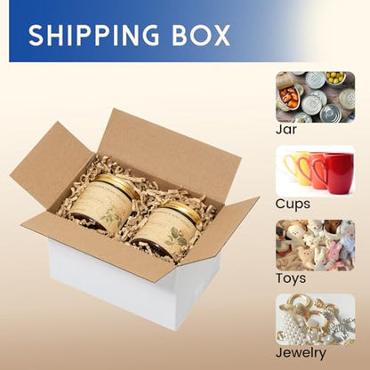 Mefleet 6x4x4" Small Shipping Boxes 100 Pack Corrugated Cardboard Box White - size: 6x4x4 inches (100 Pack)