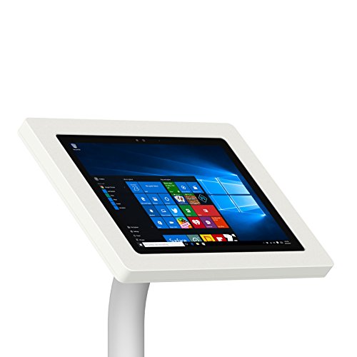 VidaMount White Enclosure and Floor Stand [Bundle] Compatible with Microsoft Surface Pro 7+, Pro 7, Pro 6, Pro 5, Pro 4 - color: White, size: Surface Pro 7+, Pro 7, Pro 6, Pro 5, Pro 4