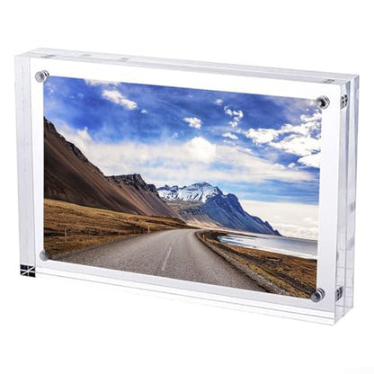 for acrylic Sign Holder, for acrylic Poster Double-Sided Display Stand For Countertops, for acrylic Stands For Display In Offices, Restaurants, And Events(7.5 x 10.5cm) - size: 7.5 x 10.5cm